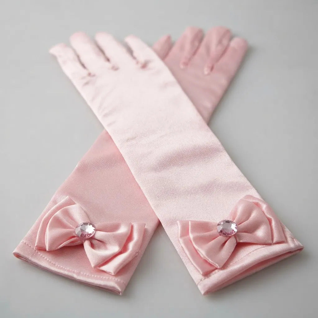 Guantes princesa rosado
