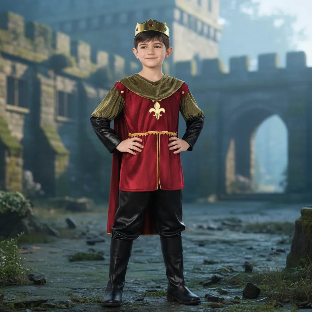 👑 Disfraz de Rey Medieval Niño