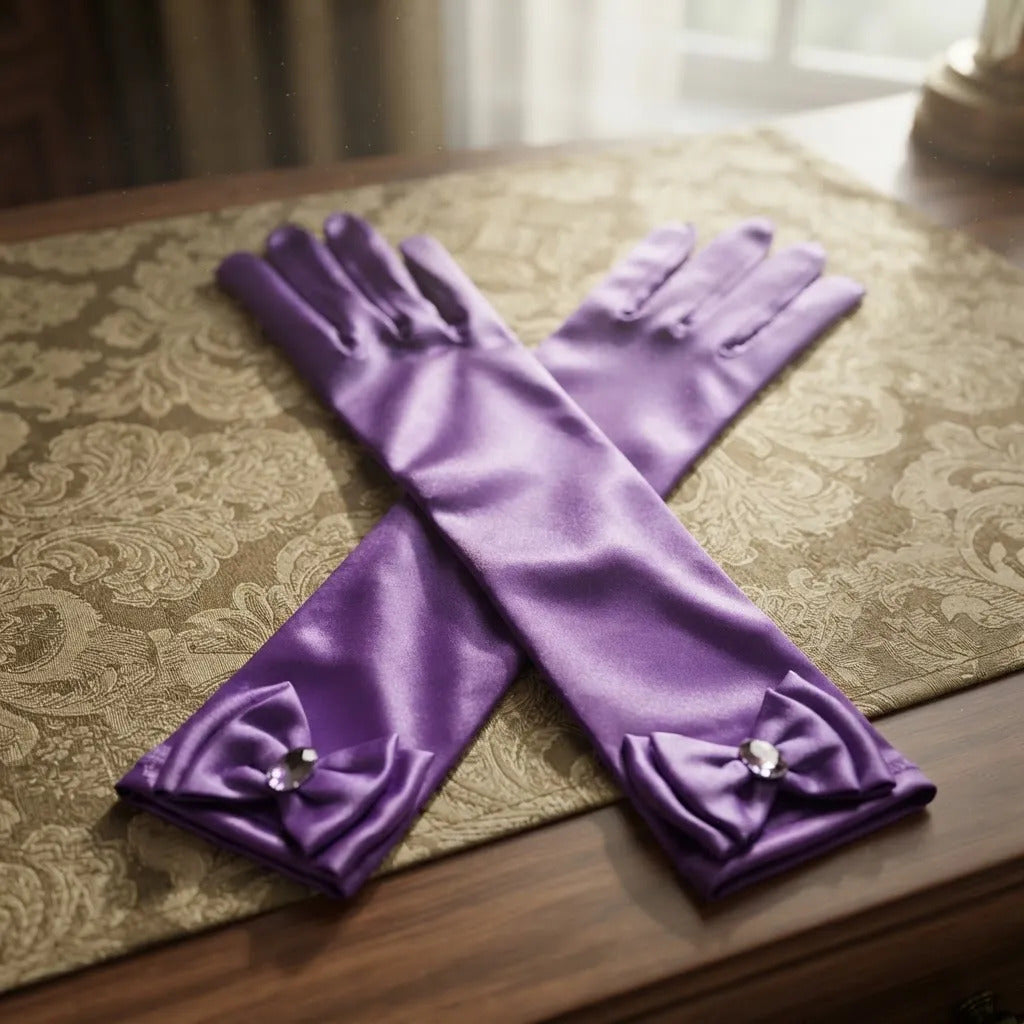 Guantes princesa morado