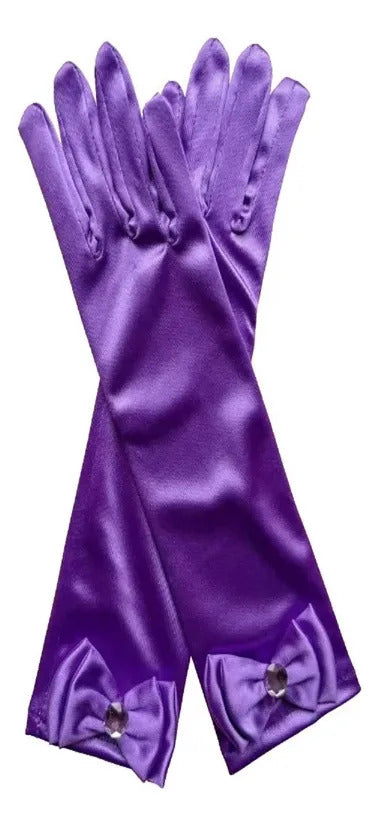 Guantes princesa morado