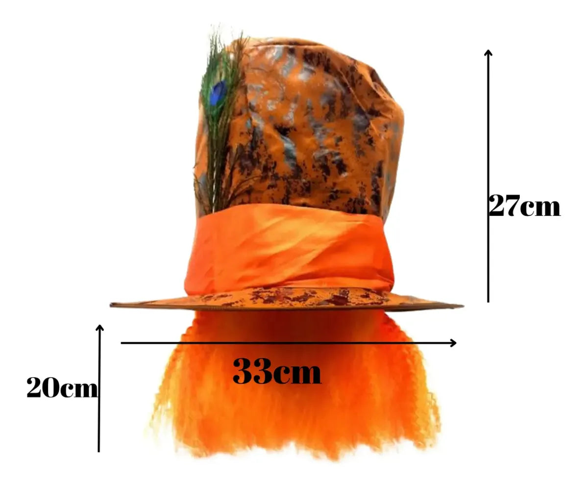 Disfraz Sombrerero con Sombrero, Tutu, Guantes y Corbatín – ¡Ideal para Halloween!