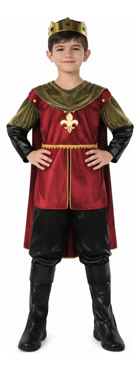 👑 Disfraz de Rey Medieval Niño