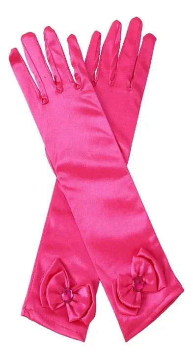 Guantes princesa fucsia