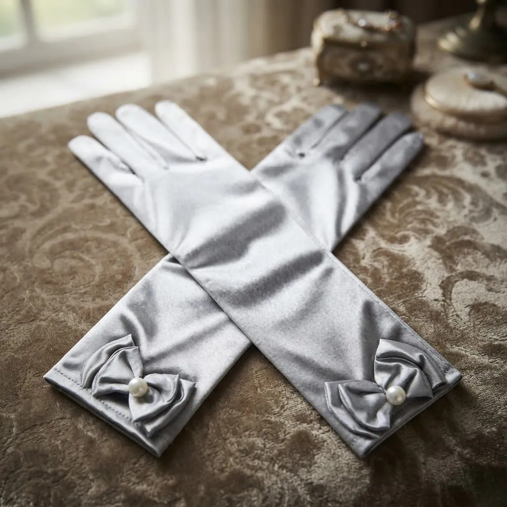 Guantes princesa gris oscuro
