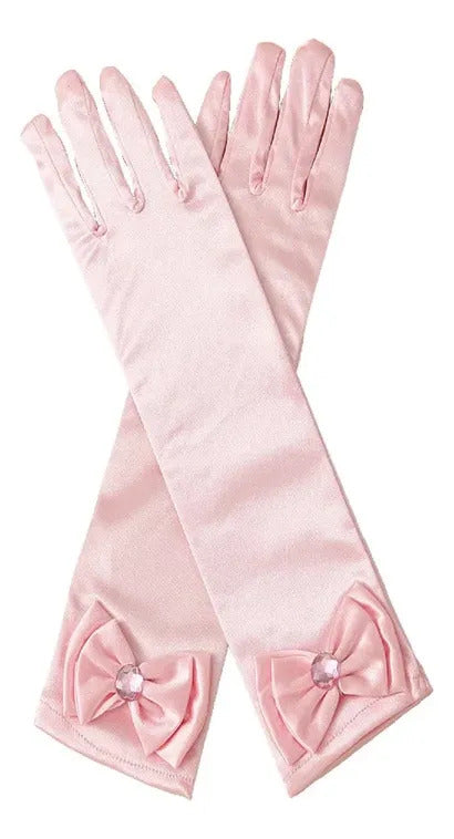 Guantes princesa rosado