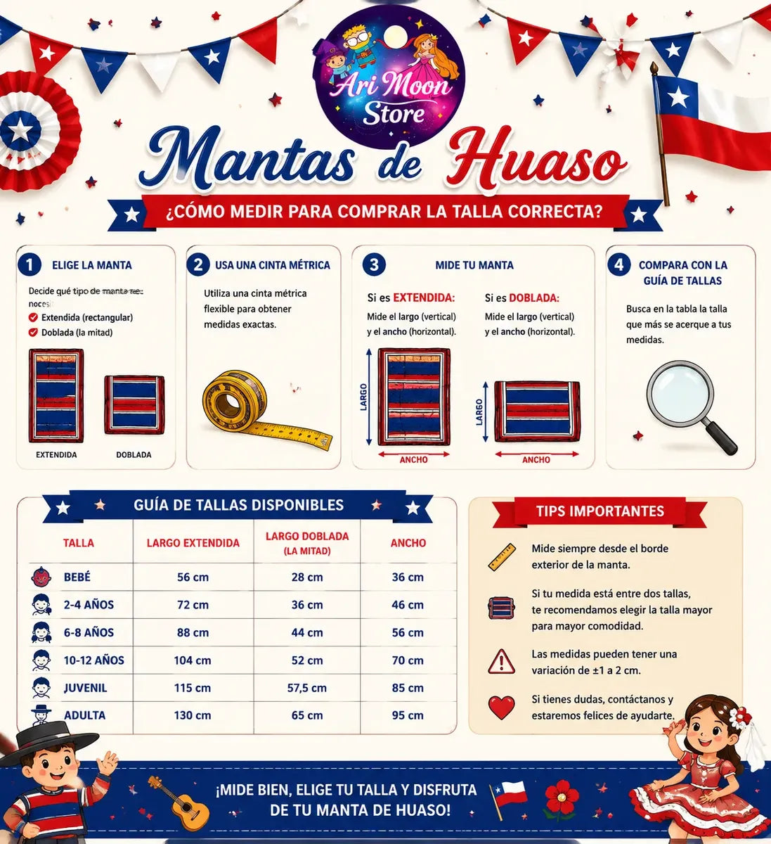 Manta de Huaso – Poncho Tradicional Chileno | Fiestas Patrias 2025