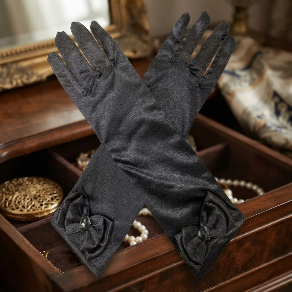 Guantes princesa negro