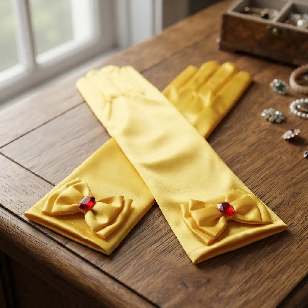 Guantes princesa amarillo
