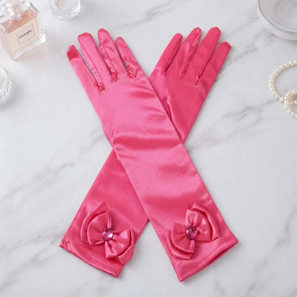 Guantes princesa fucsia