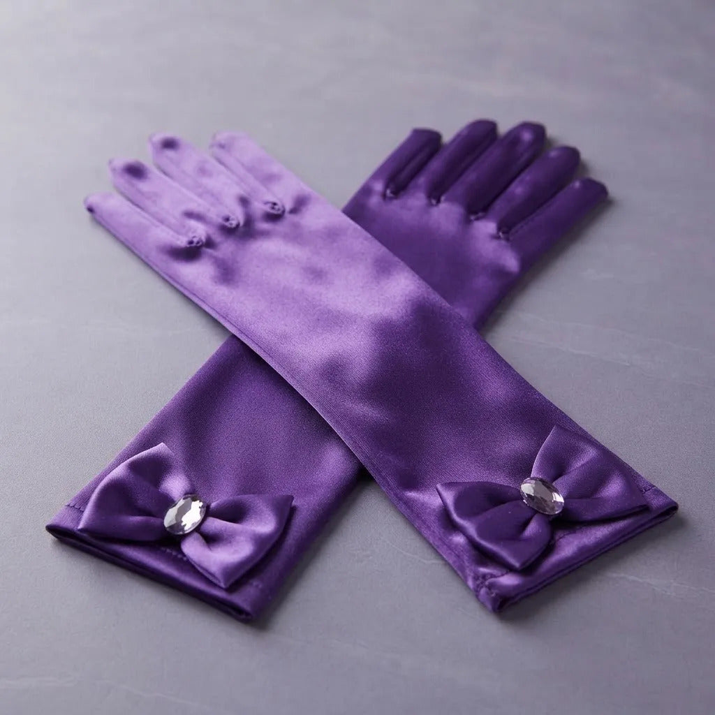 Guantes princesa morado
