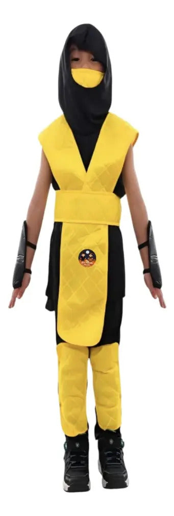Disfraz ninja adulto amarillo Scorpion
