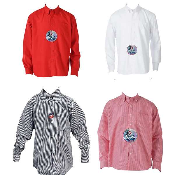 Camisas para traje tipico o bailes tradicionales  -Camisa Roja- Camisa Cuadrille, Camisa blanc
