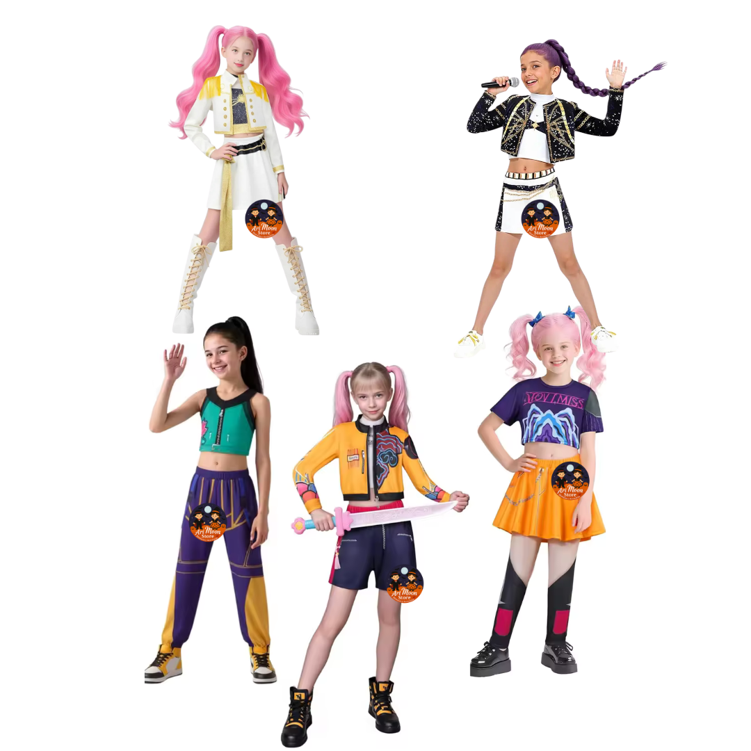 Disfraz de Las Guerreras del K -Pop - Disfraz de Rumi - Disfraz de Zoey- Disfraz de Mira