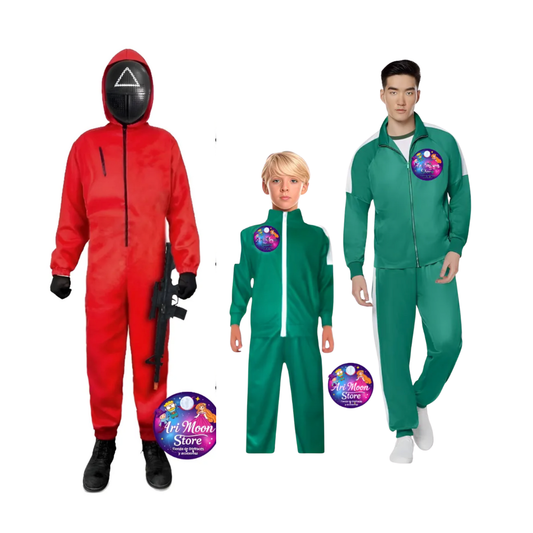 Disfraz Guardia rojo Juego del Calamar- Disfraz  Jugador del Juego del Calamar