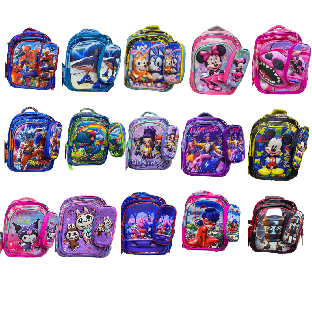 Mochila Tri Pack Mochila+ estuche + Lonchera