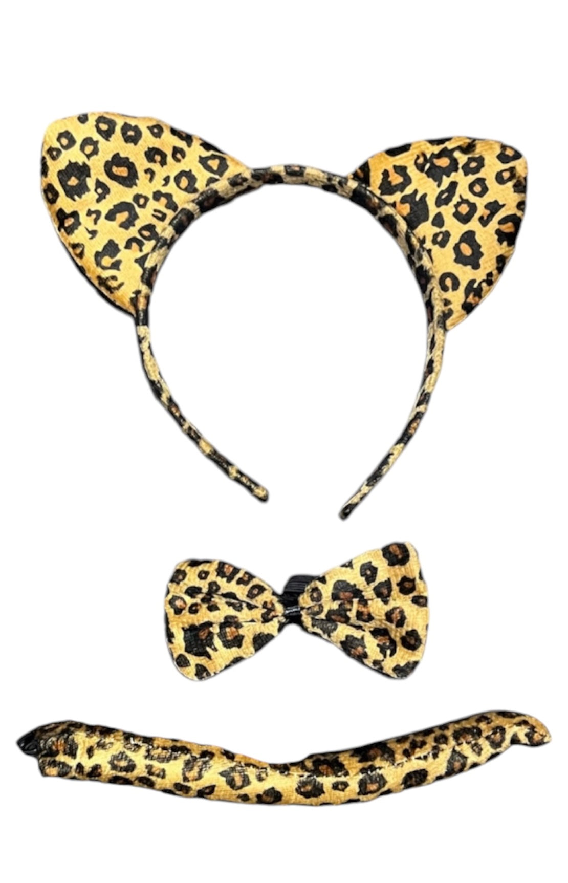 Set Animal Orejas, corbatin y cola - Conjunto animal - Disfraz de animal