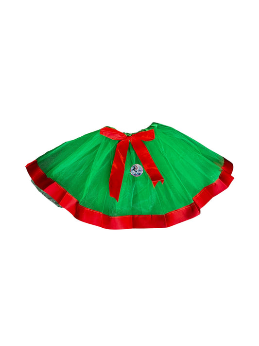 Tutu de Duenda o elfa con cintas rojas