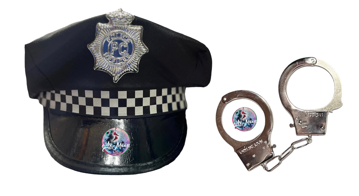 Gorro Policia + Esposas - azul