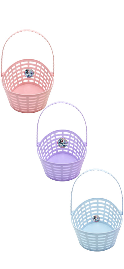 Canasto o Cesta de plástico  para los Huevitos  de Pascua