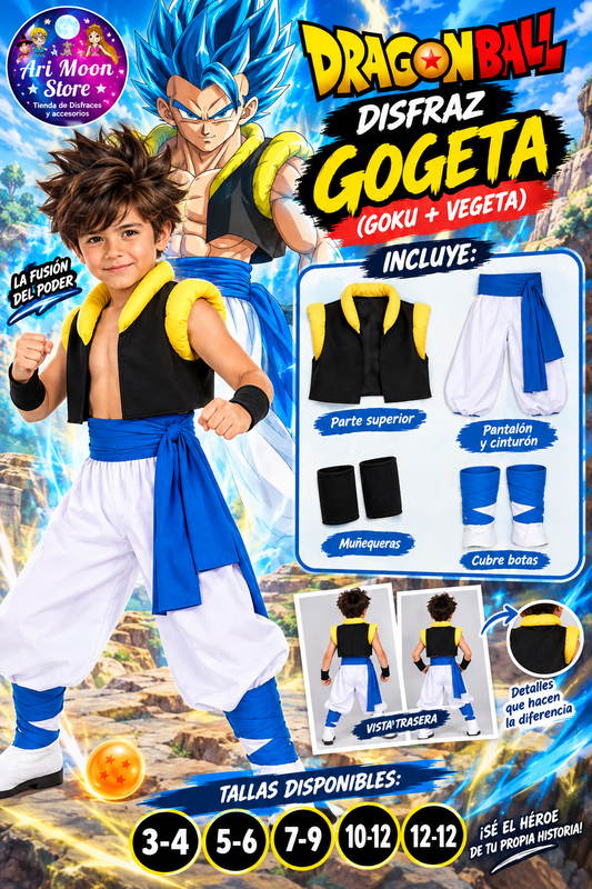 Disfraz Gogeta Dragon Ball niño