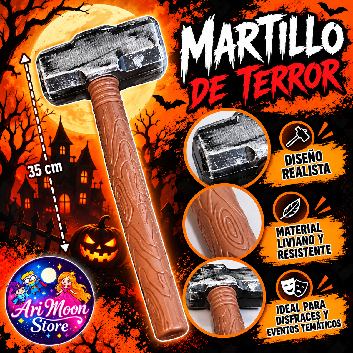 Martillo de terror 35 cm