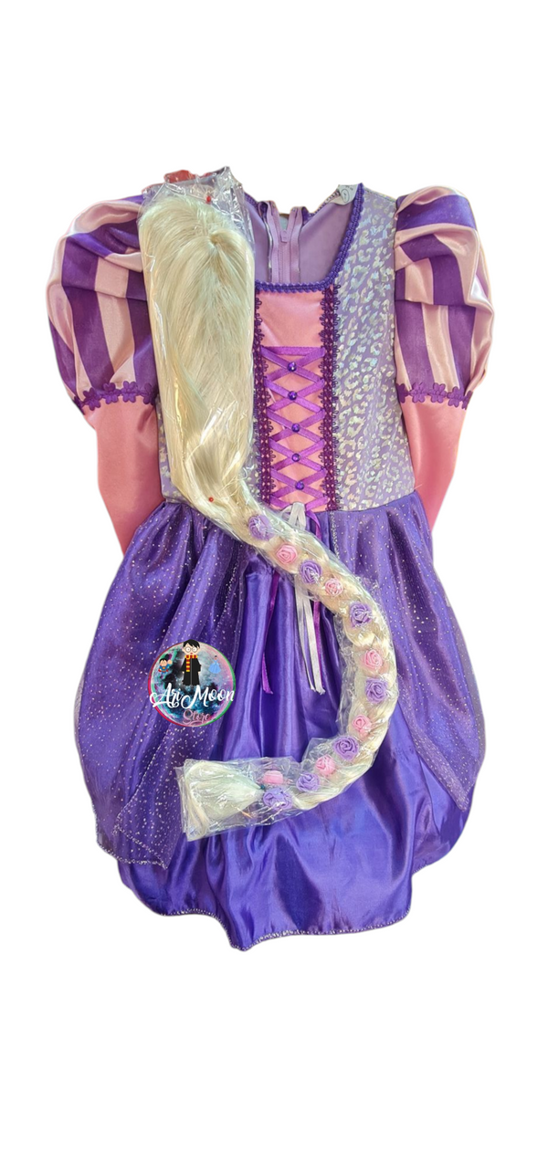 Disfraz Rapunzel con Peluca 1 mt